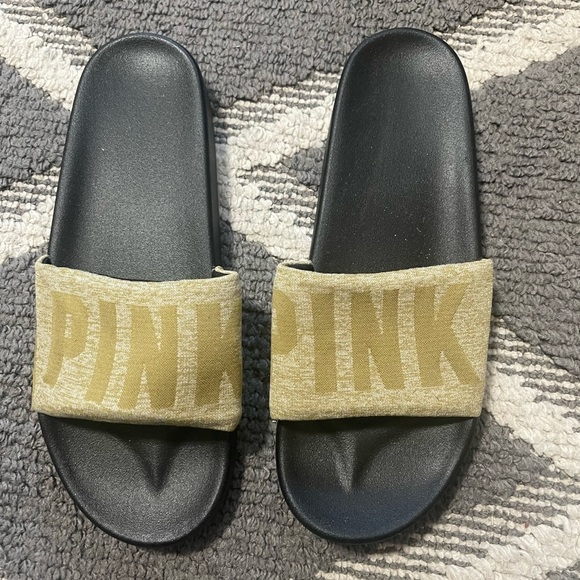 Womens PINK slides size large - Picture 1 of 1